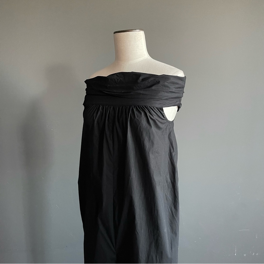 Italian Béatrez Black Draped Cocoon Jumpsuit Minimal Sculptural Size 40 - Picture 5 of 7